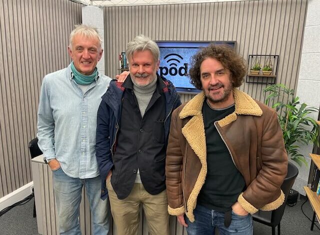 Paul Du Noyer with Ian Prowse and Mick Ord
